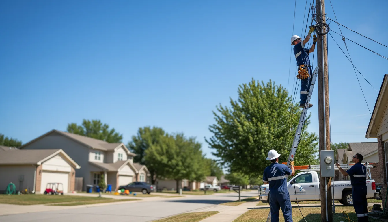 Residential electrician providing installation services in Stewartsville, NJ